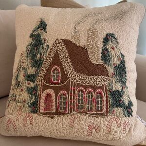 Aspen Gingerbread House Pillow